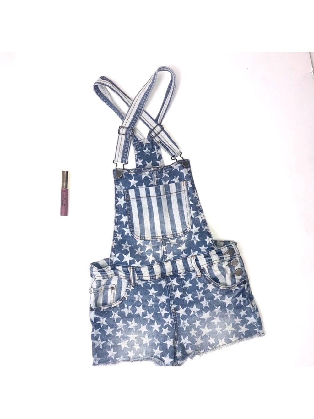 ⭐️STARS & STRIPES JEAN SHORTS OVERALLS